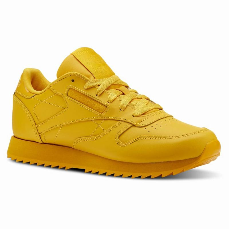 Tenisi Reebok Classic Leather Ripple Dama Aurii Romania KA4709ZU